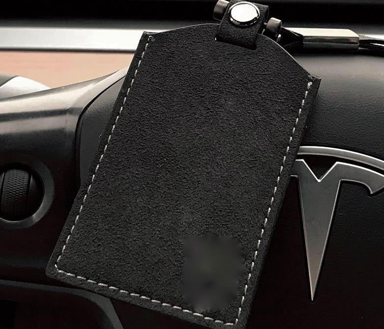 Synthetic leather card holder - Tesla Model 3 and Y