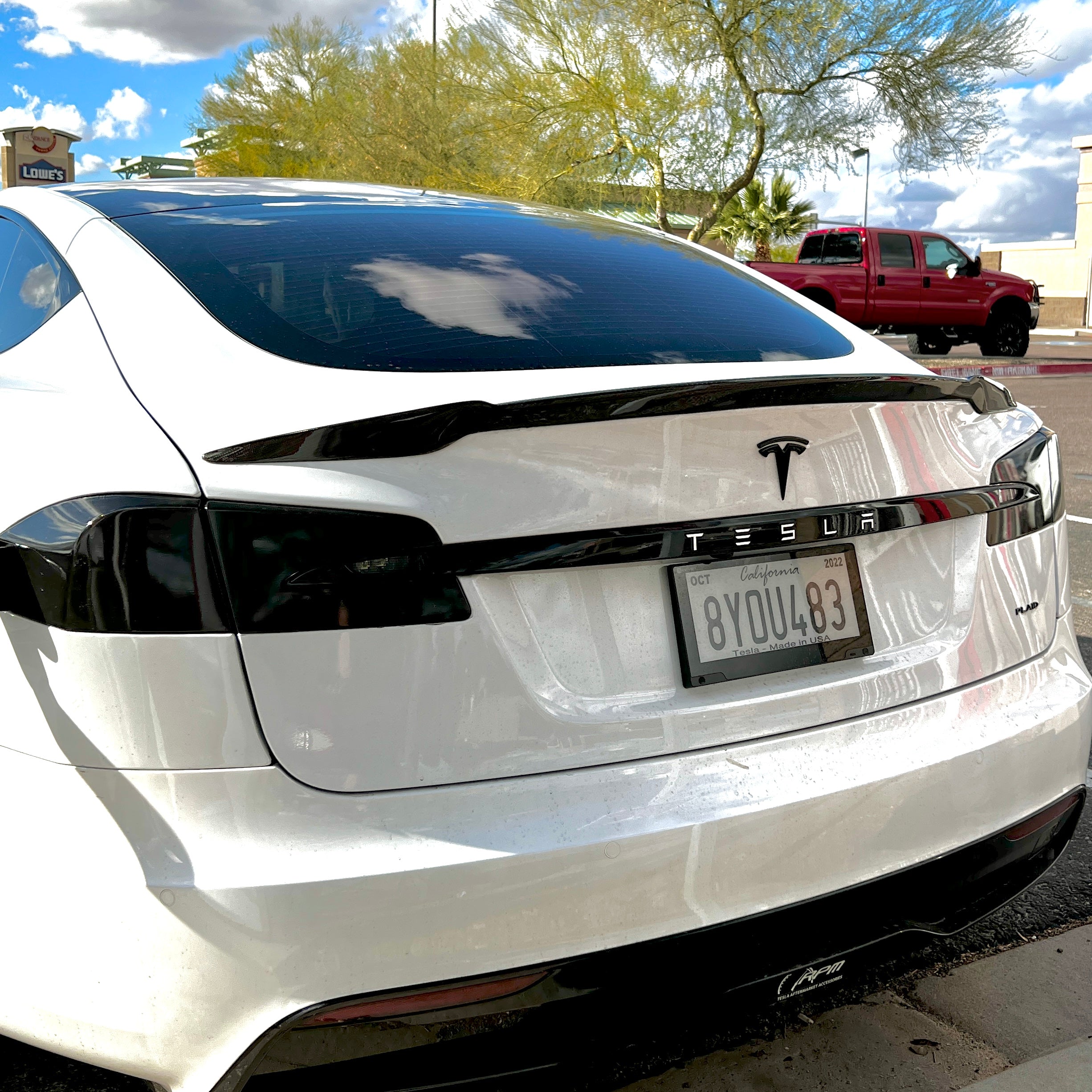 Model S Spoiler - Real Molded Carbon Fiber