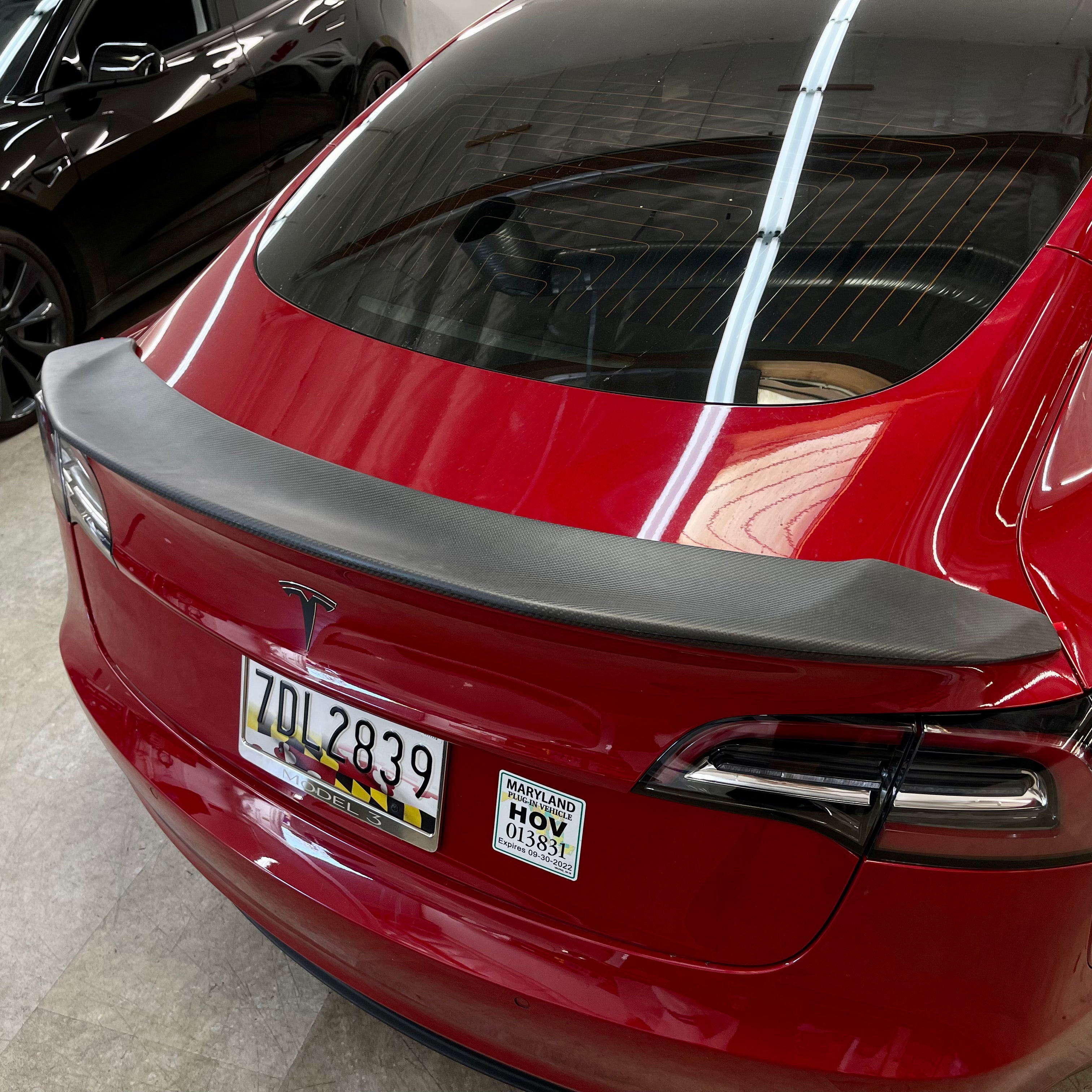 2022 For Tesla Model Y/ Model 3 Spoiler Carbon Type Performance