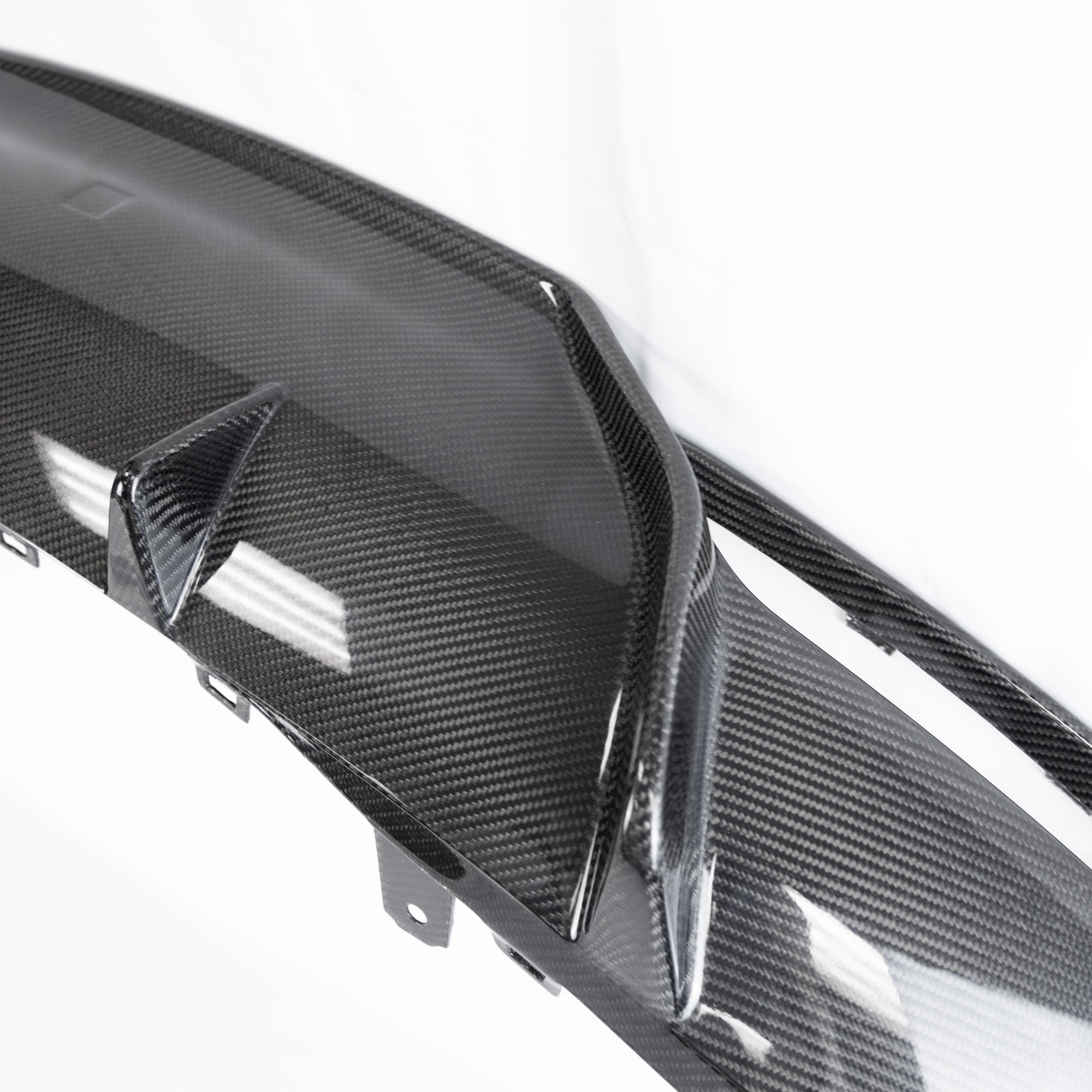 2024+ | Model 3 Futura Replacement Diffuser (3 Pieces) - Real Molded Carbon Fiber