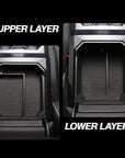 Cybertruck Armrest Organizer - Dual Layer ABS Plastic