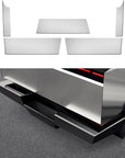 Cybertruck Rear Bumper Protection - Stainless Steel Look