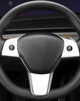 Model 3 & Y Steering Wheel Overlay (3 Piece) - Matte White