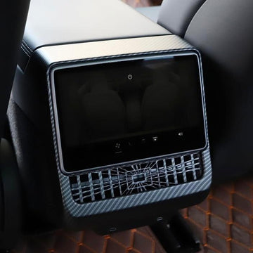 2024+ | Model 3 Rear Seat A/C Cover Performance/Plaid Inspired- Matte Carbon ABS