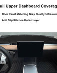 Model 3 & Y Dashboard & Air Vent Cover - Door Panel Matching Grey Alcantara