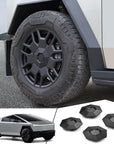 Cybertruck Heptagon Center Wheel Caps & Lug Nut covers (Set of 4) - Version 2.0