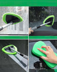 Tesla Extendable Microfiber Dust Cleaning Wand Brush (Short Version) - Green