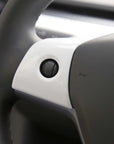 Model 3 & Y Steering Wheel Overlay (3 Piece) - Matte White