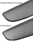 2024+ | Model 3 Plain Weave (Performance Look) Full Interior Carbon Fiber Kit Bundles (20 Pieces) - Real Dry Molded Carbon Fiber