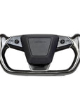 Cybertruck Yoke Steering Wheel - TESLA Factory Original Core, Reshaped & Resurfaced in Real Molded Carbon Fiber