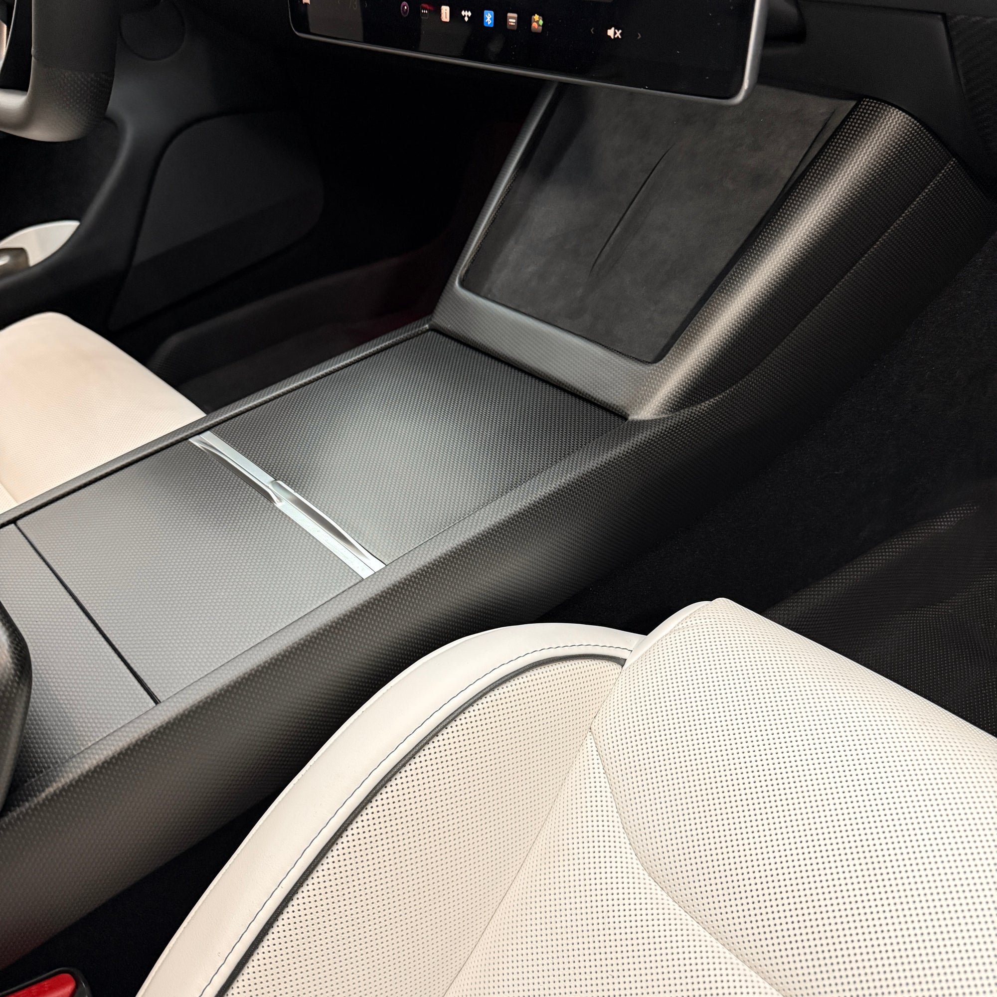 2024+ | Model 3 Plain Weave (Performance Look) Full Interior Carbon Fiber Kit Bundles (20 Pieces) - Real Dry Molded Carbon Fiber