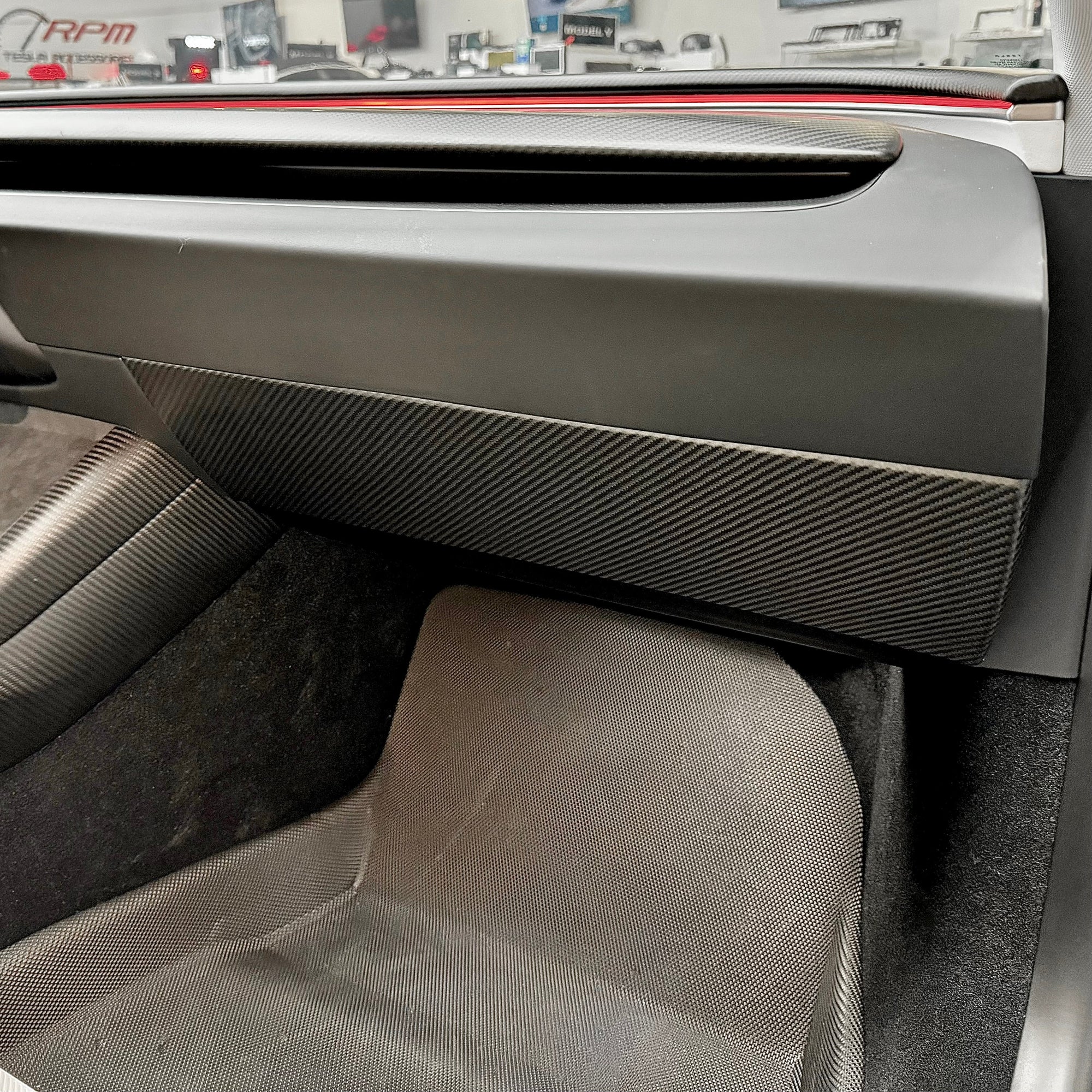 2024+ | Model 3 Full Interior Carbon Fiber Kit Bundles (20 Pieces) - Real Dry Molded Carbon Fiber