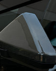 Cybertruck Side View Mirror Cap Overlays - Real Dry Molded Carbon Fiber