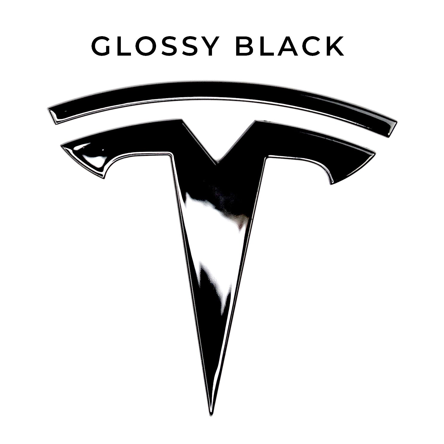 Model Y Replacement TESLA T Logo Emblems for Hood &amp; Trunk (1 Pair, 4 Pieces)