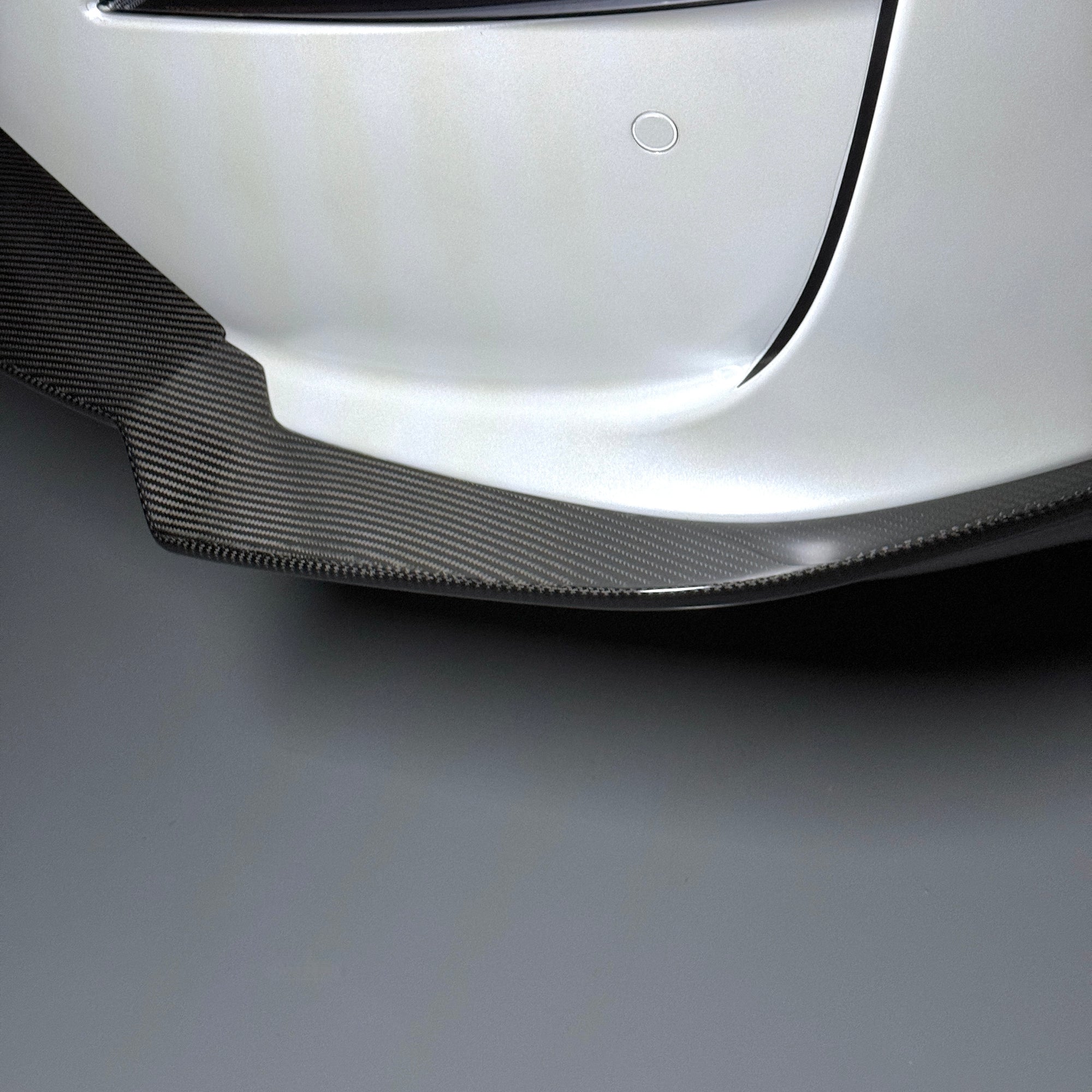 2022+ | Model X Colossal Front Lip Overlay Spoiler - Real Dry Molded Carbon Fiber