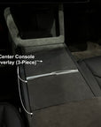 2025+ | Model Y Juniper Refreshed Alcantara Center Console Decal Overlay (3 Pieces) - Imported From Italy