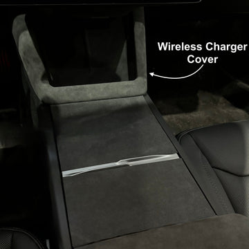 2024+ | Model 3 Alcantara Wireless Charger Frame Cover - Imported from Italy