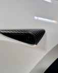 2023+ | Model 3XY Turn Signal Overlay Top Half Style for Hardware 4.0 - Hydro Carbon Fiber Coated (1 Pair)