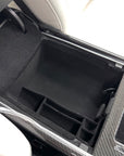 Model 3 & Y Under Armrest Tray - Flocked Version 2.0 (Gen. 1 & 2)