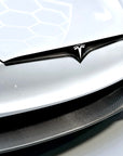 2021+ | Model S Refreshed Front End Inlay - Real Molded Carbon Fiber