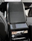 Cybertruck Center Console Armrest & Rear Display Overlay Kit (2 Pieces) - Real Molded Carbon Fiber