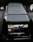 Cybertruck Center Console Armrest & Rear Display Overlay Kit (2 Pieces) - Real Molded Carbon Fiber