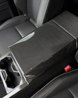 Cybertruck Center Console Armrest & Rear Display Overlay Kit (2 Pieces) - Real Molded Carbon Fiber