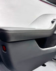 2024+ | Model 3 Front & Rear Lower Door Armrest Overlays (4 Pieces) "Plain Weave" - Real Dry Molded Carbon Fiber