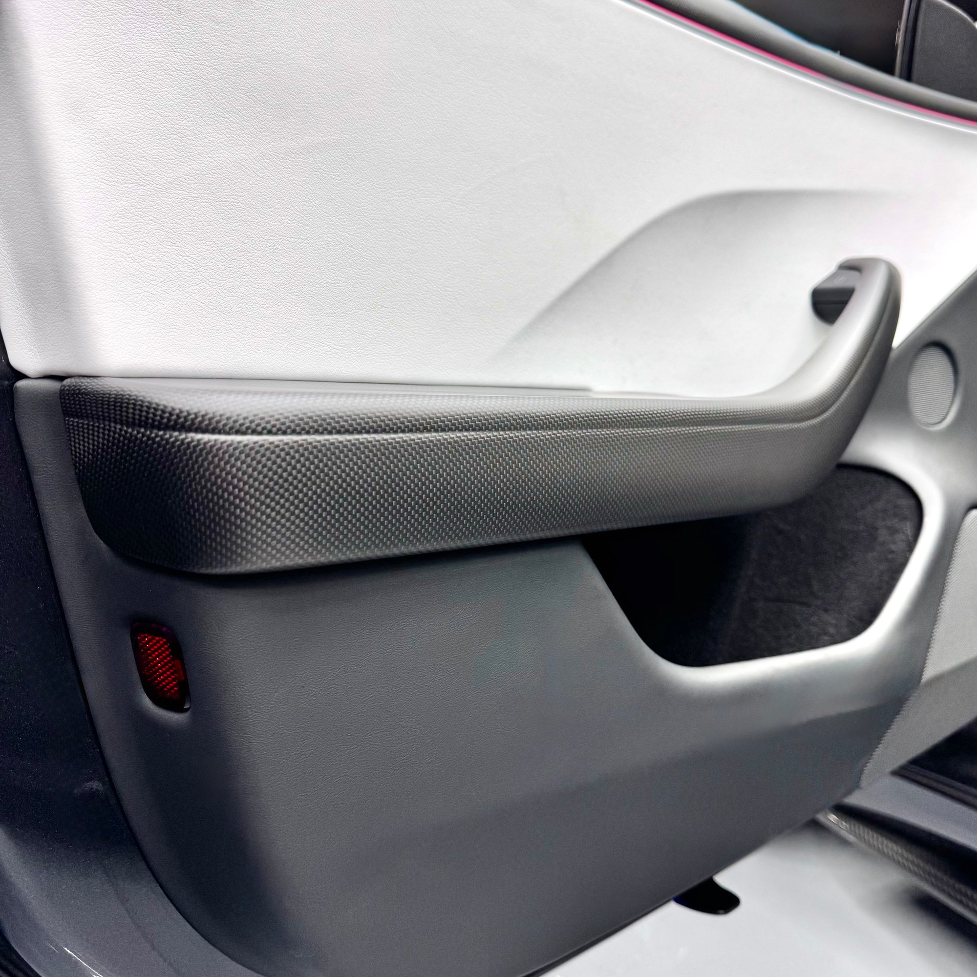 2024+ | Model 3 Plain Weave (Performance Look) Full Interior Carbon Fiber Kit Bundles (20 Pieces) - Real Dry Molded Carbon Fiber