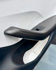 2024+ | Model 3 Front & Rear Lower Door Armrest Overlays (4 Pieces) "Plain Weave" - Real Dry Molded Carbon Fiber