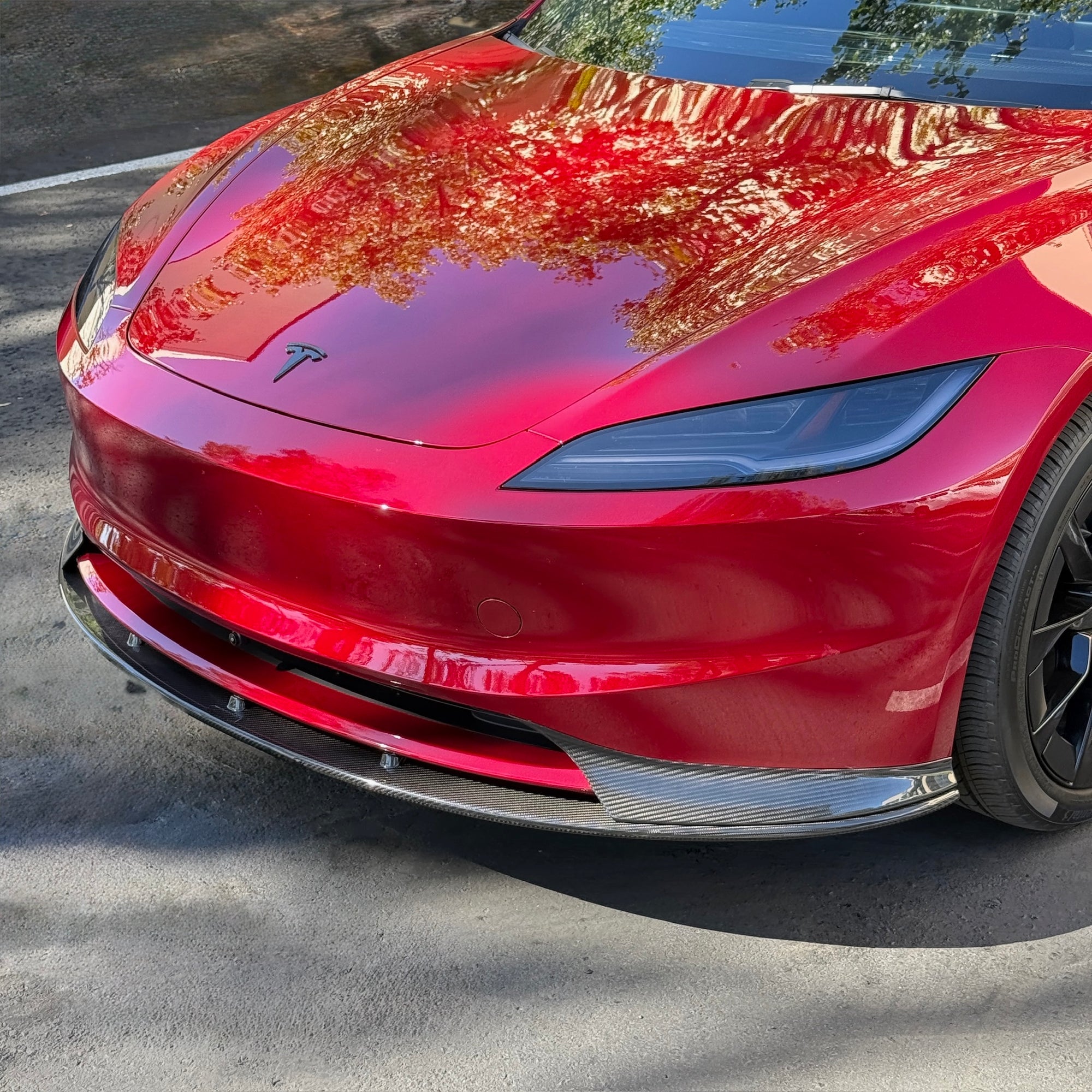 2024+ | Model 3 Futura Front lip - Real Molded Carbon Fiber