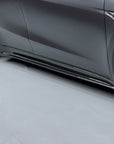 2020+ | Model Y Colossal Side Skirt Overlays - Real Dry Molded Carbon Fiber