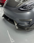 Model Y Colossal Front Lip Overlay Spoiler - Real Dry Molded Carbon Fiber