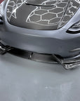 Model Y Colossal Front Lip Overlay Spoiler - Real Dry Molded Carbon Fiber