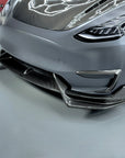 Model Y Colossal Front Lip Overlay Spoiler - Real Dry Molded Carbon Fiber