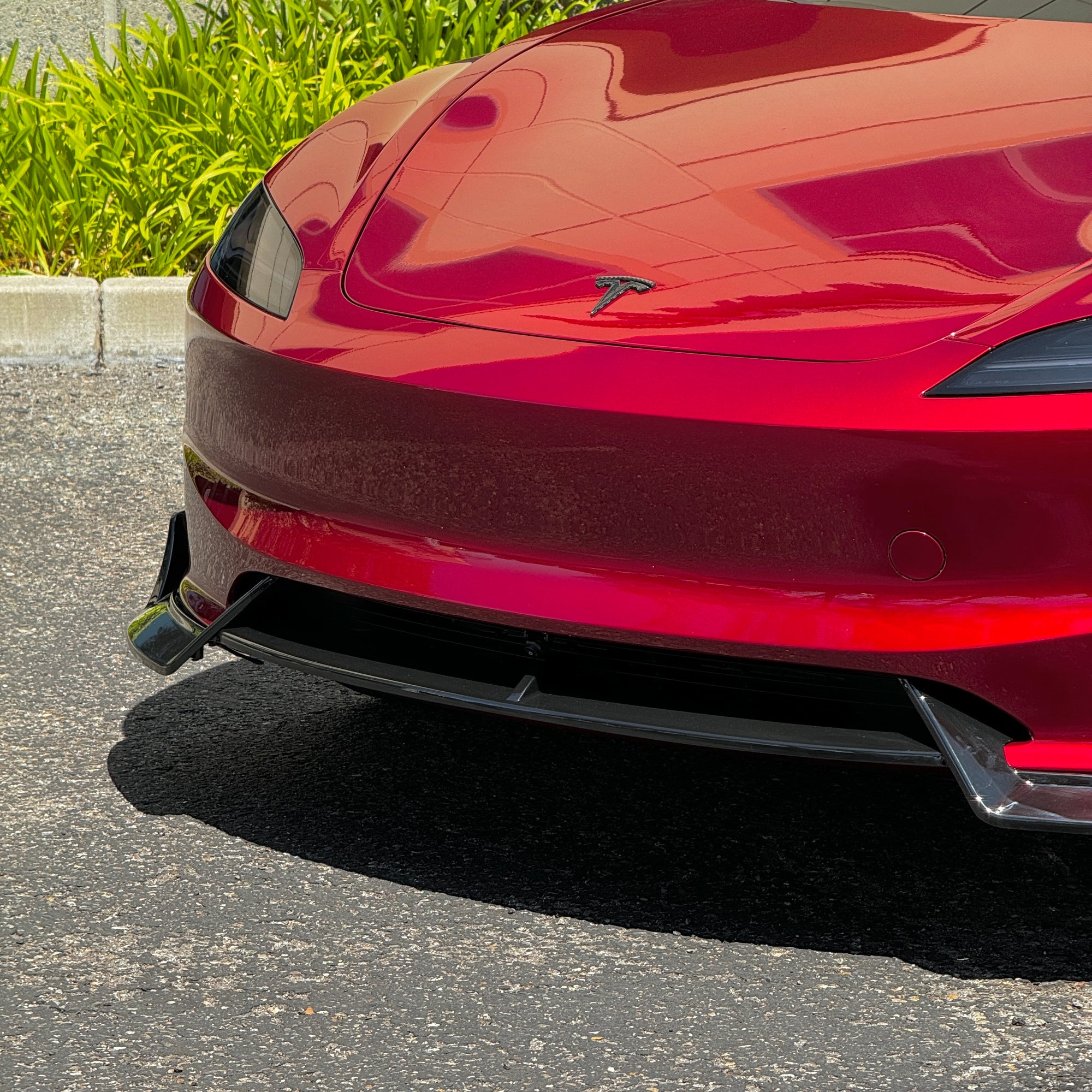 2024+ | Model 3 Front Lip Spoiler ABS Plastic (3 Piece) - Variety*