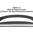 2025+ | Model Y Juniper Refreshed Dashboard Replacement Kit (3 Piece Options) - "Plain Weave" 1x1 Real Dry Molded Carbon Fiber