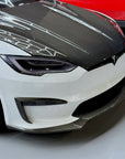 Model S Viento Robot Hood - Dual Layer with Xpel Clear Bra- Dry Molded Carbon Fiber