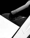 Cybertruck Windshield Wiper Motor Cover Overlay- Real Molded Carbon Fiber