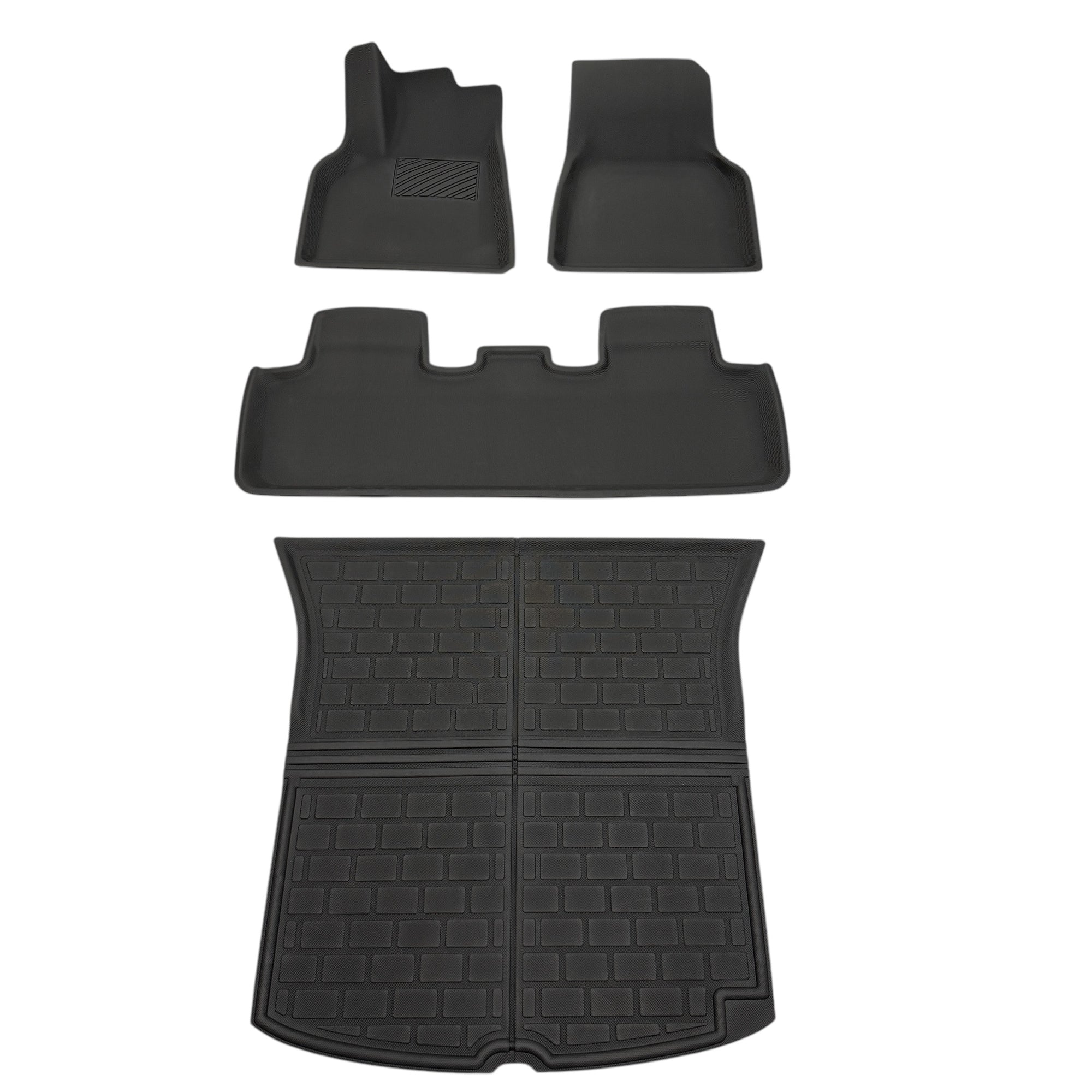 Model Y Floor &amp; Cargo Mats All-Weather Design - 3 Layer Construction