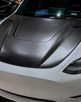 Model Y Viento Formula One Hood - Dual Layer with Xpel Clear Bra- Real Molded Carbon Fiber