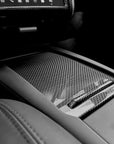 2012-2020 | Model S & X Center Console Sliding Drawer Overlay - Real Molded Carbon Fiber