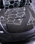 Model Y Viento Formula One Hood - Dual Layer with Xpel Clear Bra- Real Molded Carbon Fiber