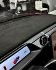 Model 3 & Y Dashboard & Air Vent Cover - Door Panel Matching Grey Alcantara