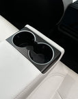 2024+ | Model 3 Backseat Cupholder "Plain Weave" - Real Molded Performance Carbon Fiber