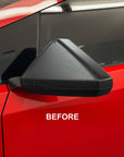 Cybertruck Side View Mirror Cap Overlays - Real Dry Molded Carbon Fiber