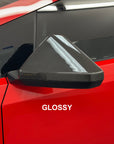 Cybertruck Side View Mirror Cap Overlays - Real Dry Molded Carbon Fiber