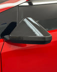 Cybertruck Side View Mirror Cap Overlays - Real Dry Molded Carbon Fiber