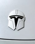 Model 3 & Y Mandalorian T Logo Overlay Emblem Badge - Front Hood