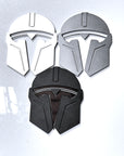 Model 3 & Y Mandalorian T Logo Overlay Emblem Badge - Front Hood